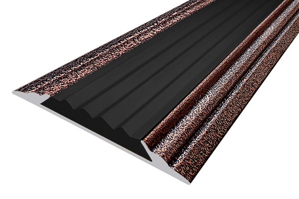 Окрашеные накладные алюминиевые профили на саморезах