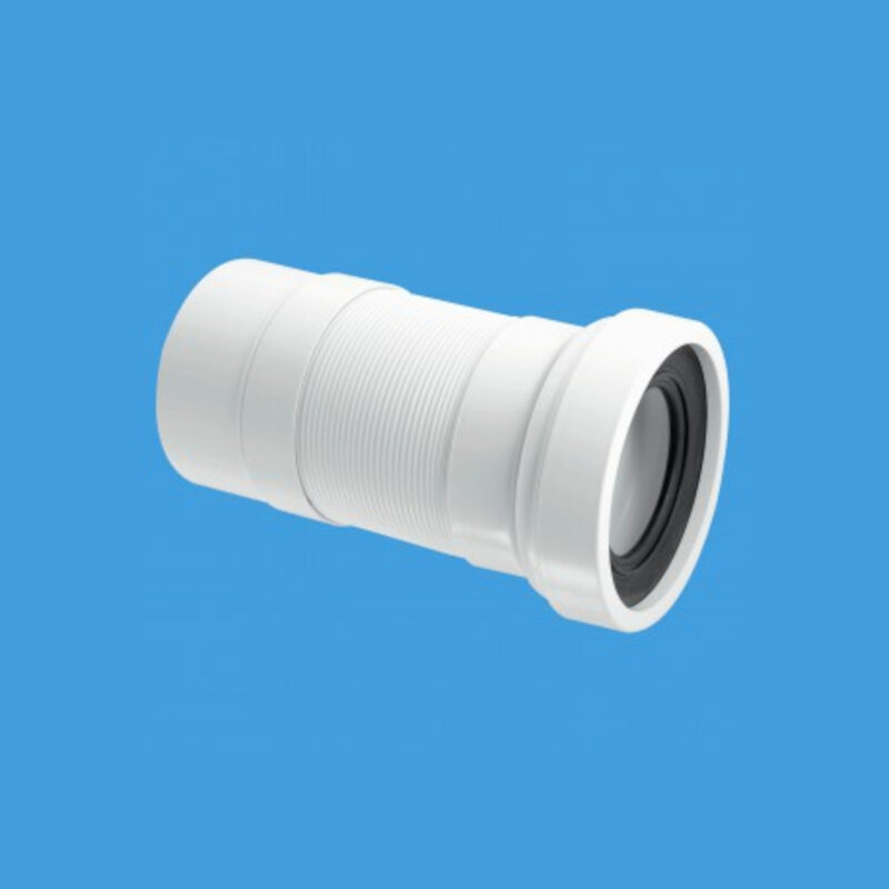 Труба фановая McAlpine L=330-850 мм гофр. вход 97-107 мм выход 110 мм