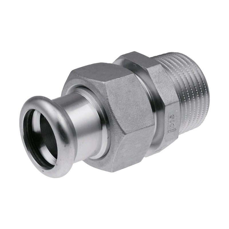 Муфта пресс-Н с разъемным соединением KAN 22 х 1/2 нерж сталь Therm Inox