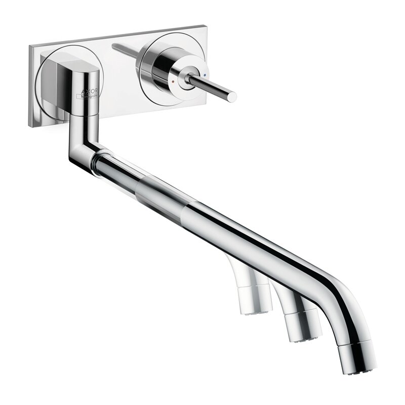 Скрытая часть HansGrohe HG однорычажного настенного смесителя для раковины