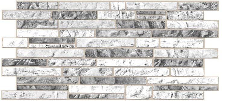 Панель ПВХ Листовая STELLA Мозаика Сланец серый 957х480х0,3мм (упак. 10шт)