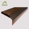 Противоскользящий накладной угол-порог 42 мм/23 мм 1.35 метра покрытие "состаренная медь", цвет вставки коричневый
