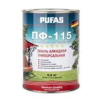 Эмаль Pufas ПФ-115 ГОСТ салатная (0,9 кг)