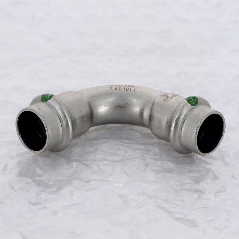 Угол пресс нержавеющая сталь Sanpress Inox VIEGA 15