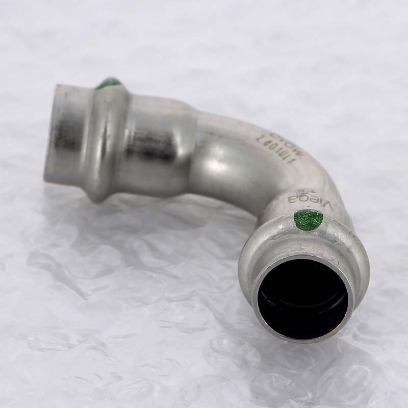 Угол пресс нержавеющая сталь Sanpress Inox VIEGA 15
