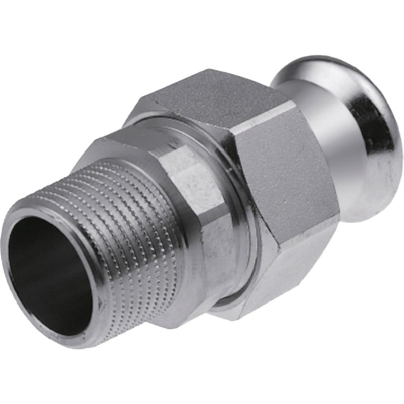 Муфта пресс-Н с разъемным соединением KAN 22 х 3/4 нерж сталь Therm Inox