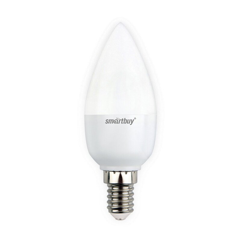 Лампа светодиодная Smartbye LED E14, свеча, 7Вт, 230В, 3000К, теплый свет