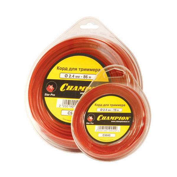 Корд триммерный Champion Star Pro 2.4 мм х 86 м (звезда)
