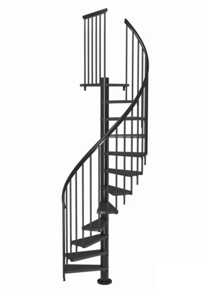 Лестница винтовая Calgary Anthracite d140