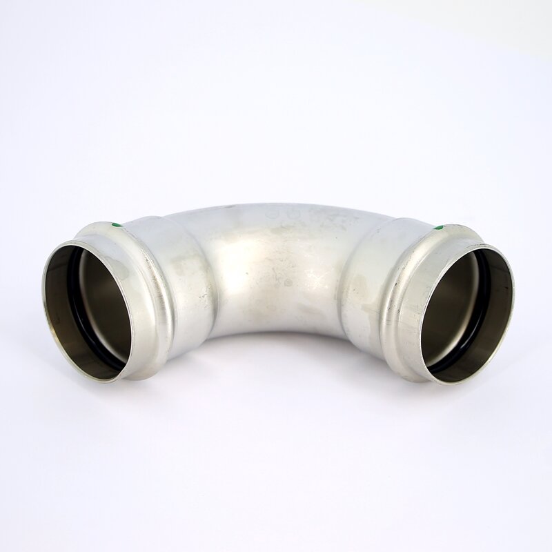 Угол пресс нержавеющая сталь Sanpress Inox VIEGA 54