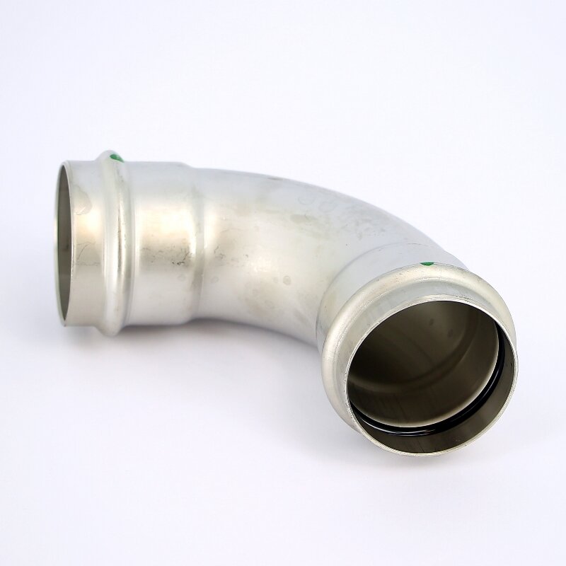 Угол пресс нержавеющая сталь Sanpress Inox VIEGA 54