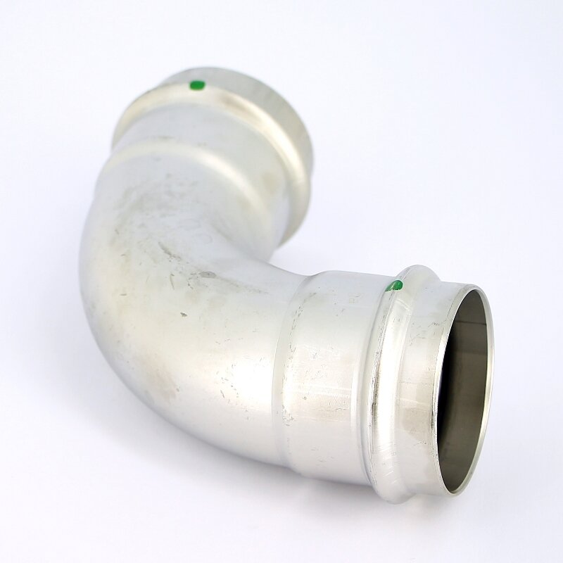 Угол пресс нержавеющая сталь Sanpress Inox VIEGA 54