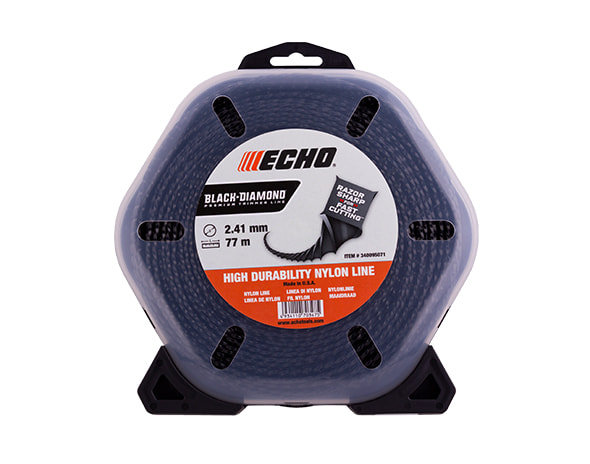 Корд триммерный Echo Black Diamond 2,4 мм*77 м