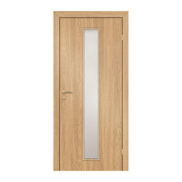 Полотно дверное Olovi, со стеклом, дуб классик, б/п, с/ф (L2 800х2000х35 мм)