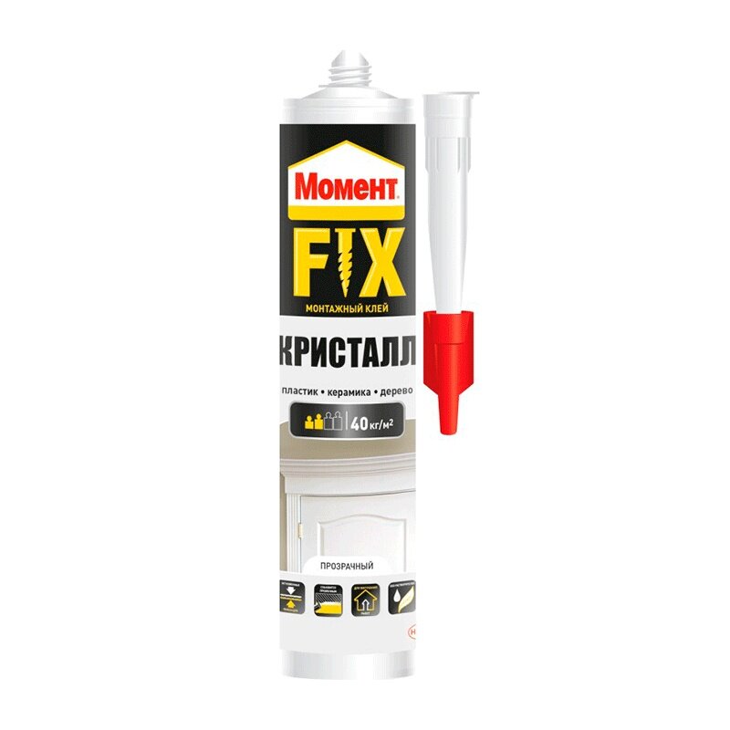 Монтажный клей Момент FIX Кристалл (265 г)