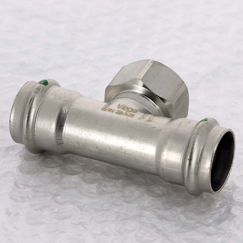 Тройник пресс-В нержавеющая сталь Sanpress Inox VIEGA 28x1x28