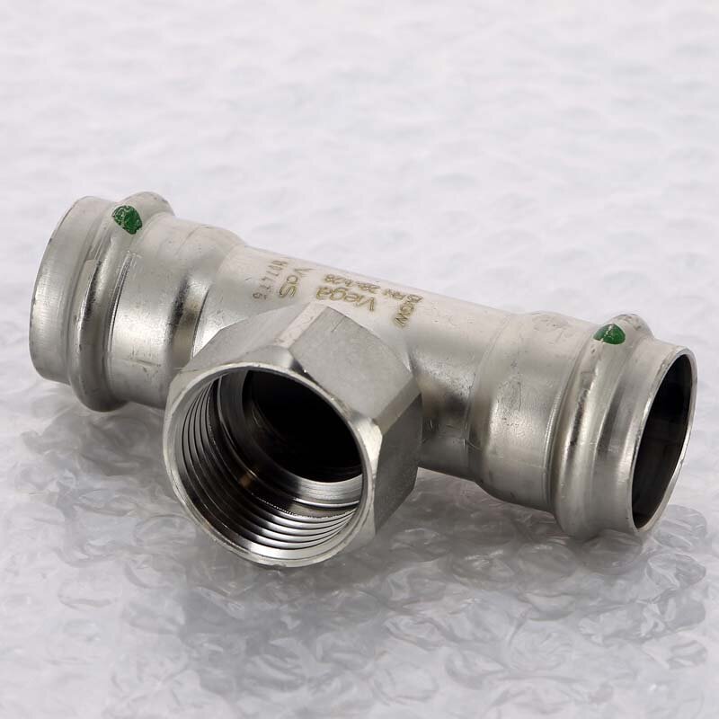 Тройник пресс-В нержавеющая сталь Sanpress Inox VIEGA 28x1x28