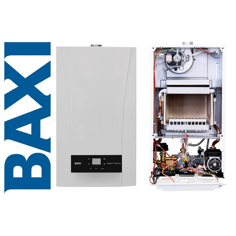 Котел газовый настенный BAXI ECO NOVA 24F двухконтурный с закрытой камерой сгорания