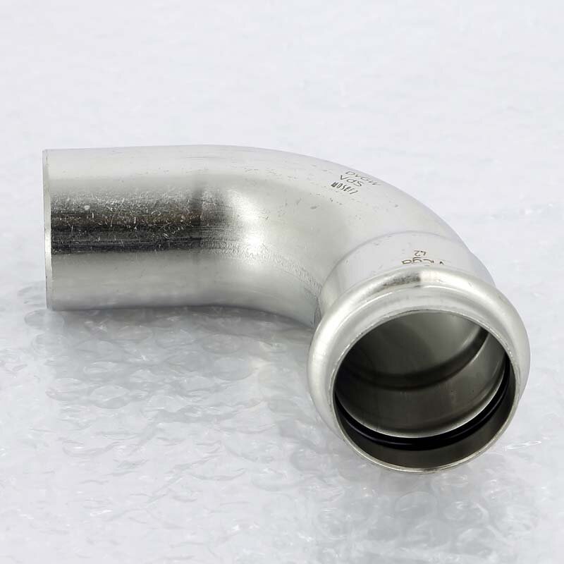 Угол-вставка пресс нержавеющая сталь Sanpress Inox VIEGA 42