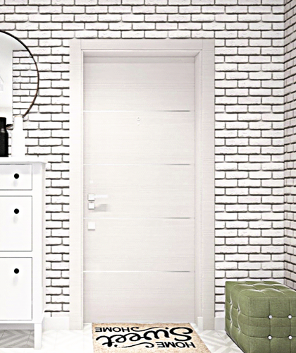 Панель ПВХ STELLA Slim 5 мм Premium Кирпич Барокко 734 2600х250х5 мм  (упак. 15 шт = 9,75м²)
