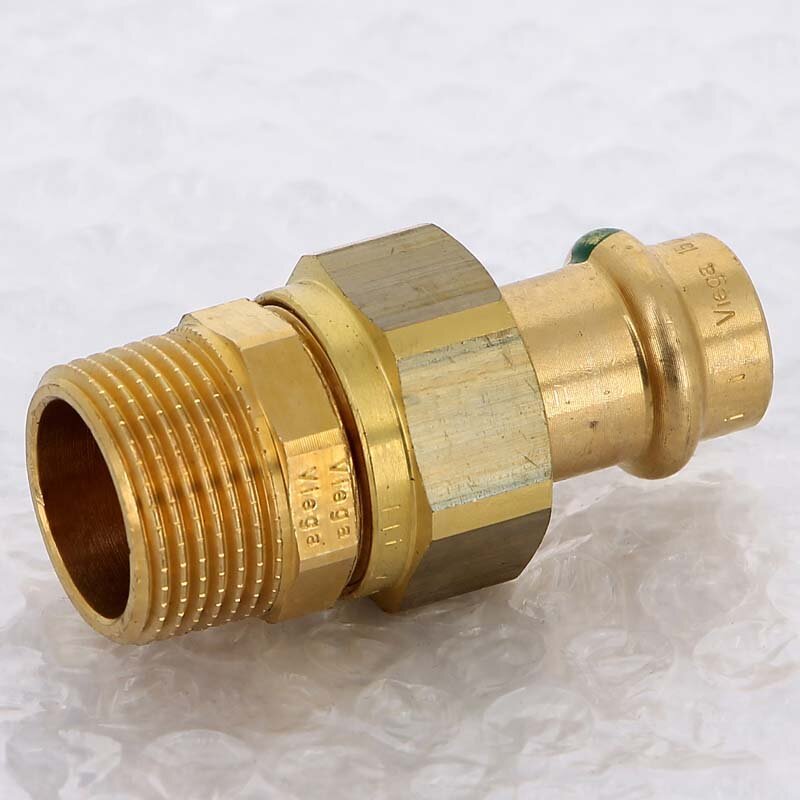Муфта разъёмная пресс-Н бронза Sanpress VIEGA 15x3/4