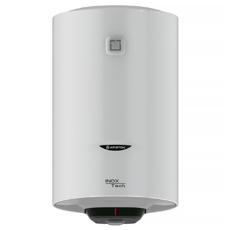 Водонагреватель электрический накопительный Ariston PRO1 R INOX ABS 80л круглый узкий нерж.сталь мех.упр-е