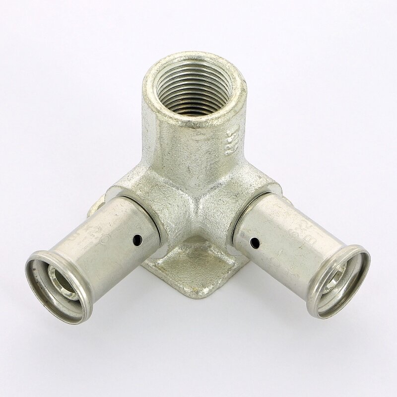 Водорозетка пресс-В проходная HENCO 16x1/2x16