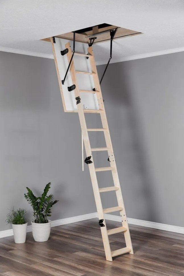 Чердачная лестница Oman COMPACT TERMO 55x100 см, h-2,8m
