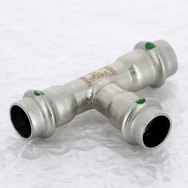 Тройник пресс нержавеющая сталь Sanpress Inox VIEGA 15