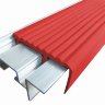 Алюминиевый закладной профиль SafeStep 1,2 м красный