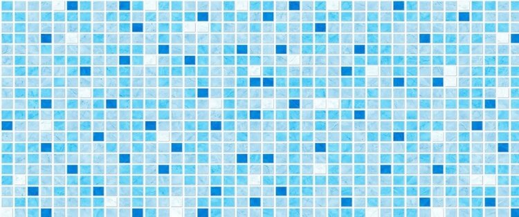 Панель ПВХ Листовая STELLA Мозаика Микс голубой 957х480х0,3мм (упак. 10шт)