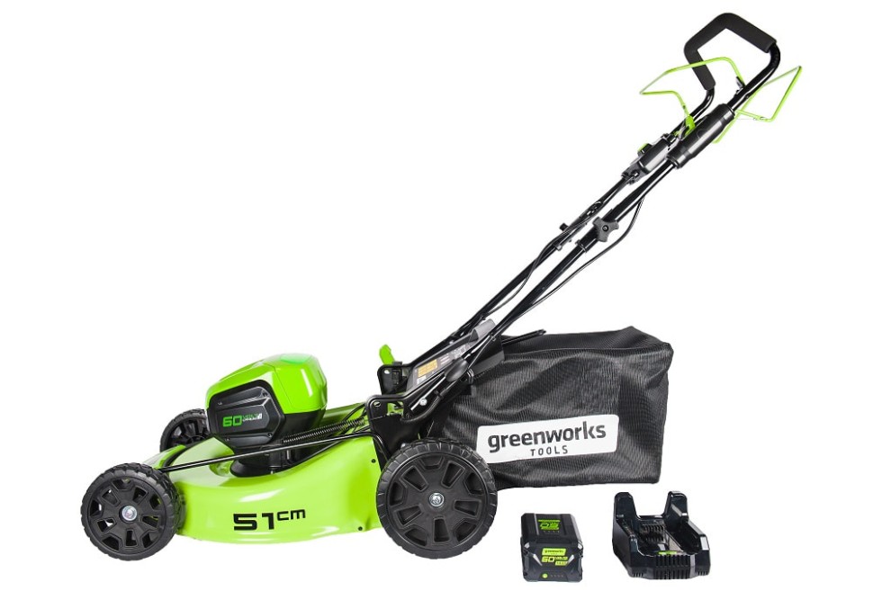 Газонокосилка самоходная аккумуляторная 60V GREENWORKS GD60LM51SP UB