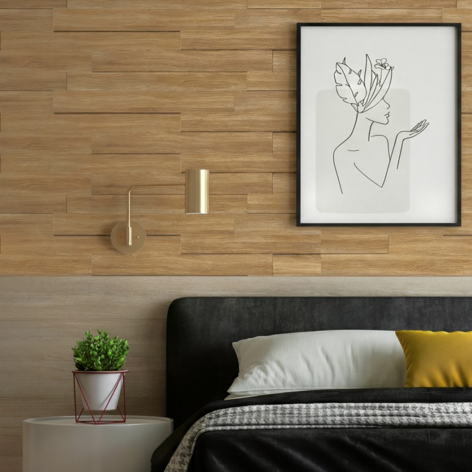 Панели МДФ 3D STELLA Дуб Сальвадор (упак. 18шт = 1,13м²)