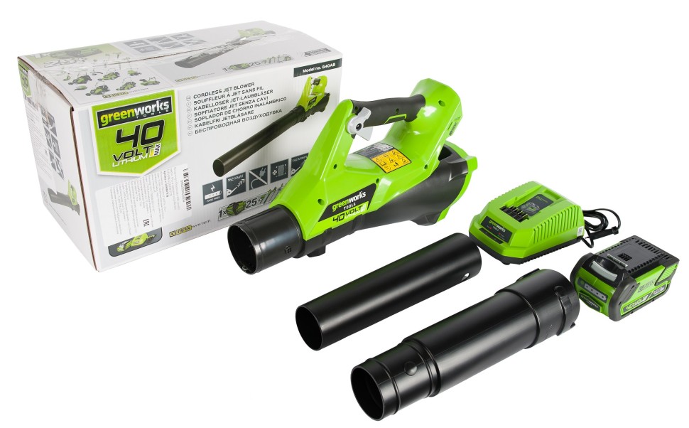 Воздуходув аккумуляторный G-MAX 40V GREENWORKS G40AB4K