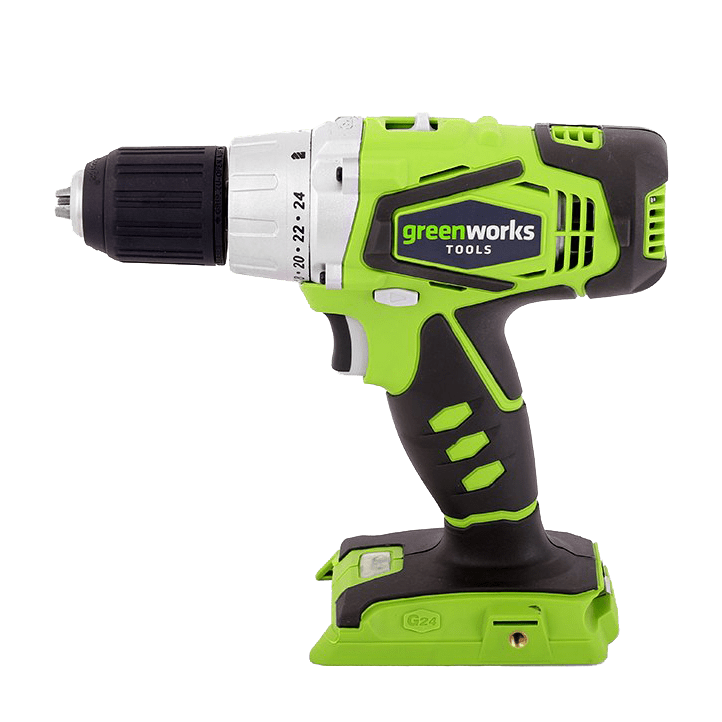 Дрель-шуруповерт аккумуляторная 24V GREENWORKS G24DDK2X