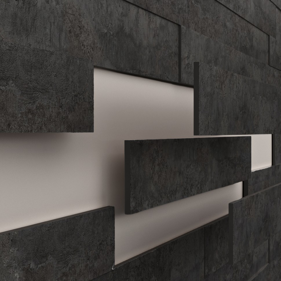 Панели МДФ 3D STELLA Бетон Нью-Йорк (упак. 18шт = 1,13м²)