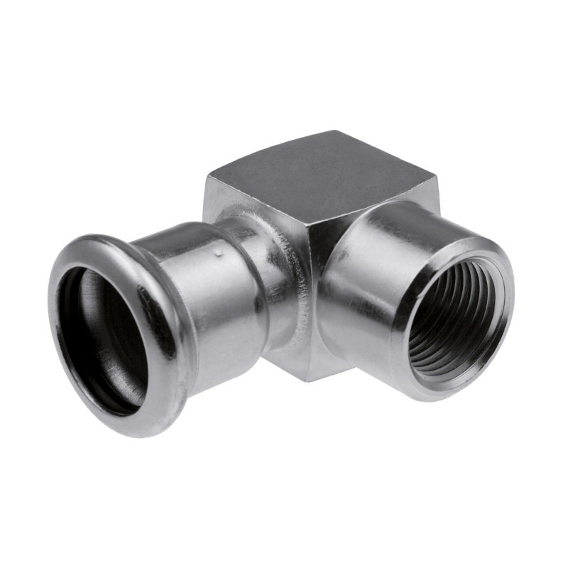 Угол пресс-В KAN 15 x 1/2 короткий, нерж сталь Therm Inox