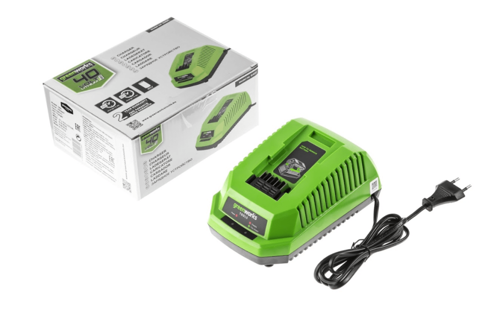 Воздуходув-пылесос аккумуляторный G-MAX 40V GREENWORKS GD40BVK4