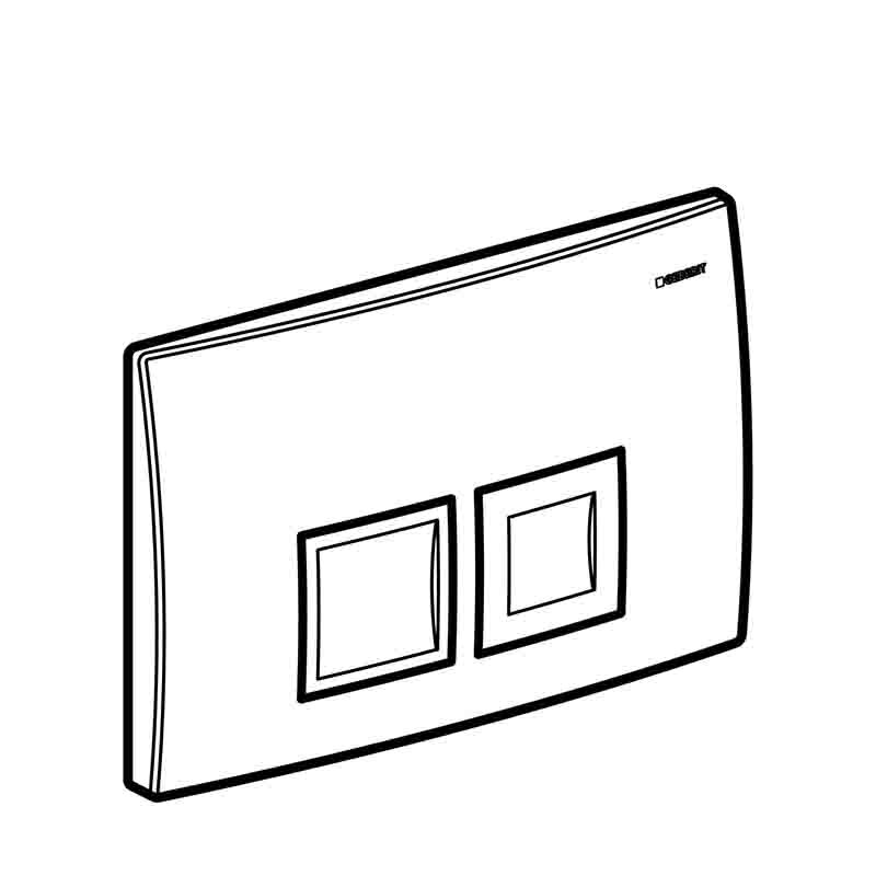 Кнопка смыва Geberit Delta50 хром