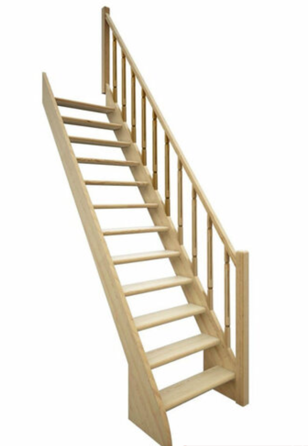 Лестница деревянная прямая ЛЕС-12