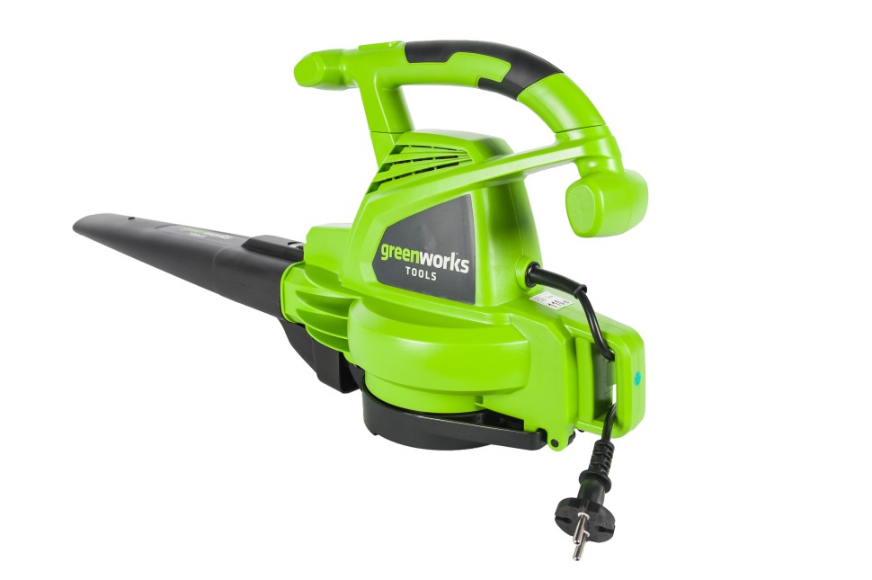 Воздуходув-пылесос садовый электрический GREENWORKS GBV2800