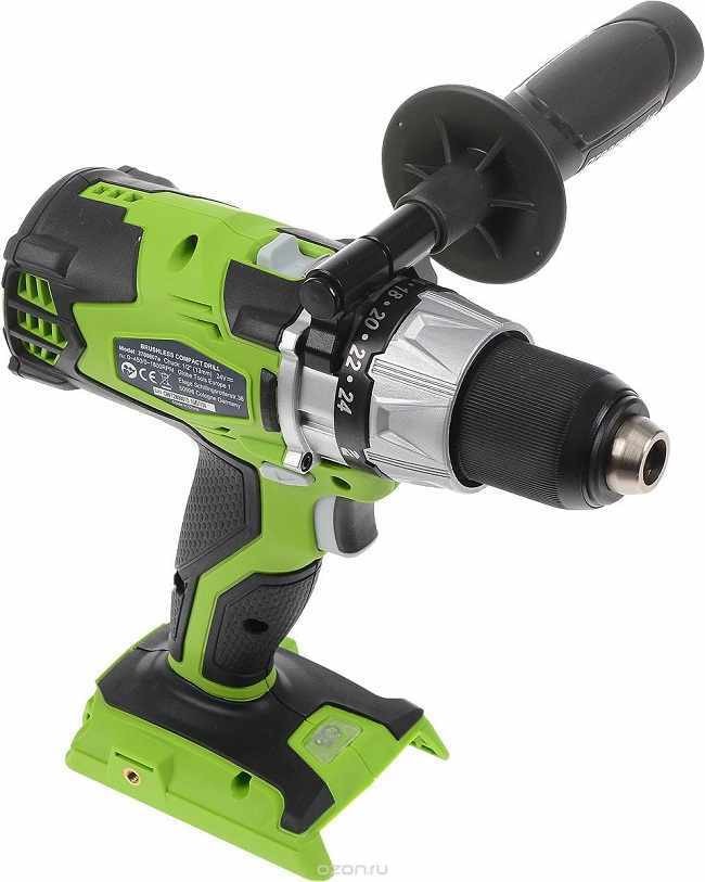 Дрель-шуруповерт аккумуляторная 24V GREENWORKS GD24DD