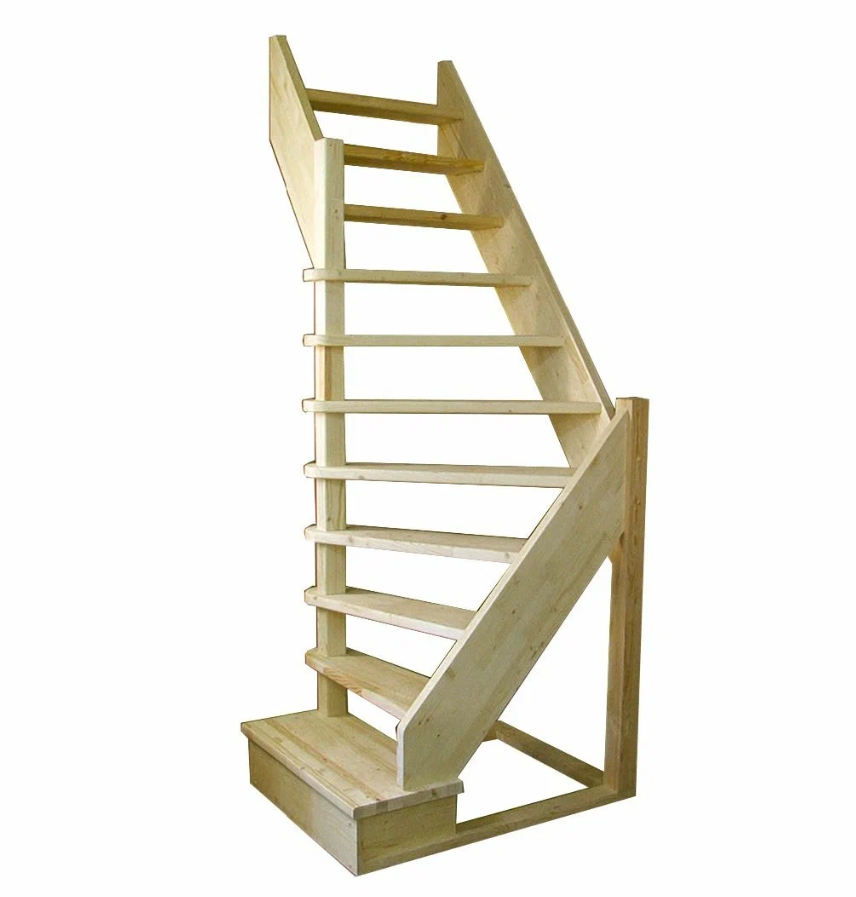 Лестница деревянная межэтажная универсальная ЛЕС-92 У