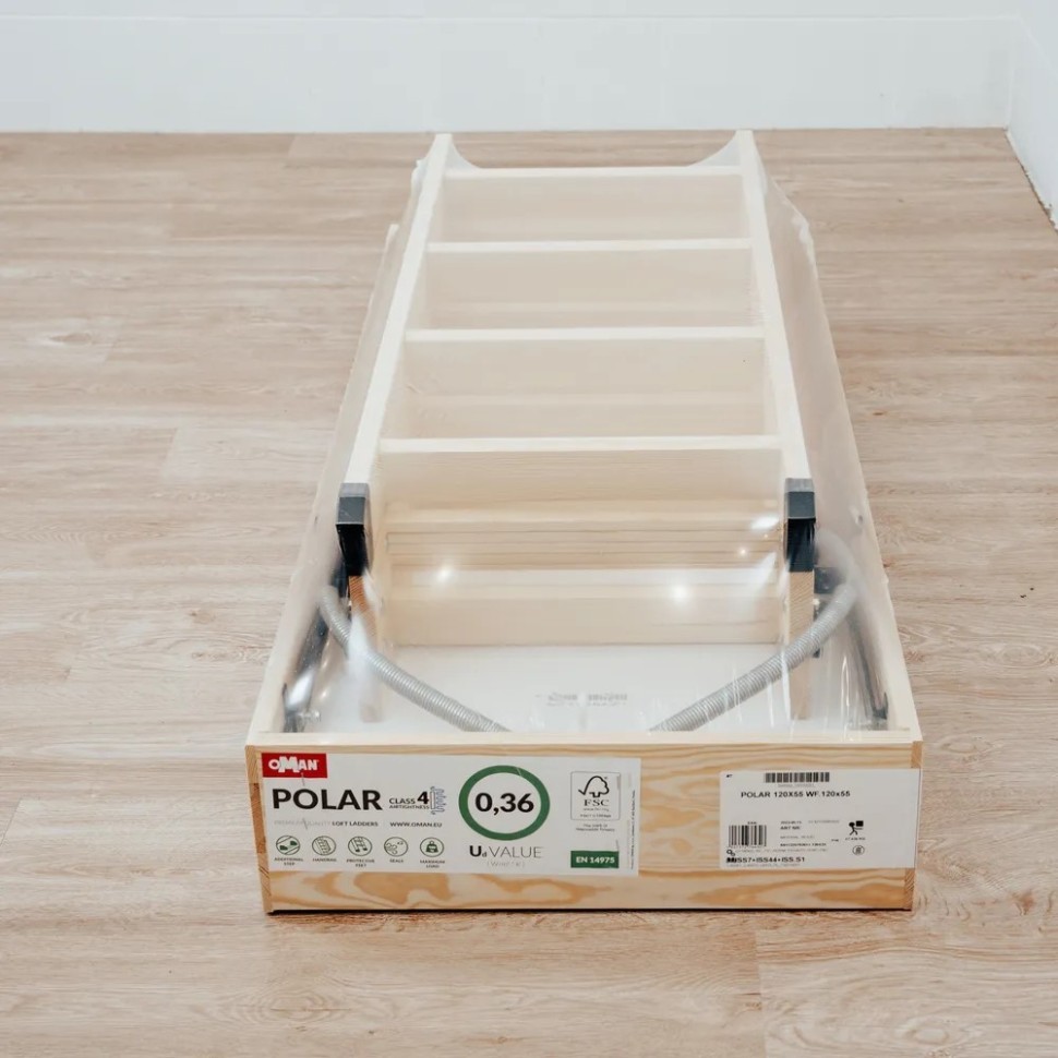 Чердачная лестница Oman Polar 70x140 см, h-2,8m