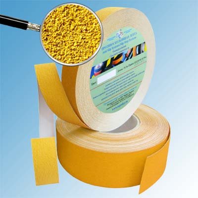 Самоклеющаяся абразивная лента Antislip Systems желтая 25 мм 18,3 м/рулон