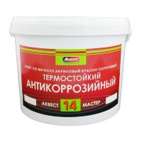Грунт акриловый антикоррозионный Аквест-14 красно-коричневый (13 кг)