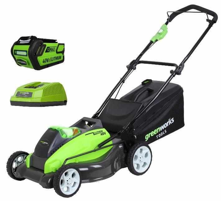Газонокосилка аккумуляторная G-MAX 40V GREENWORKS G40LM45K4