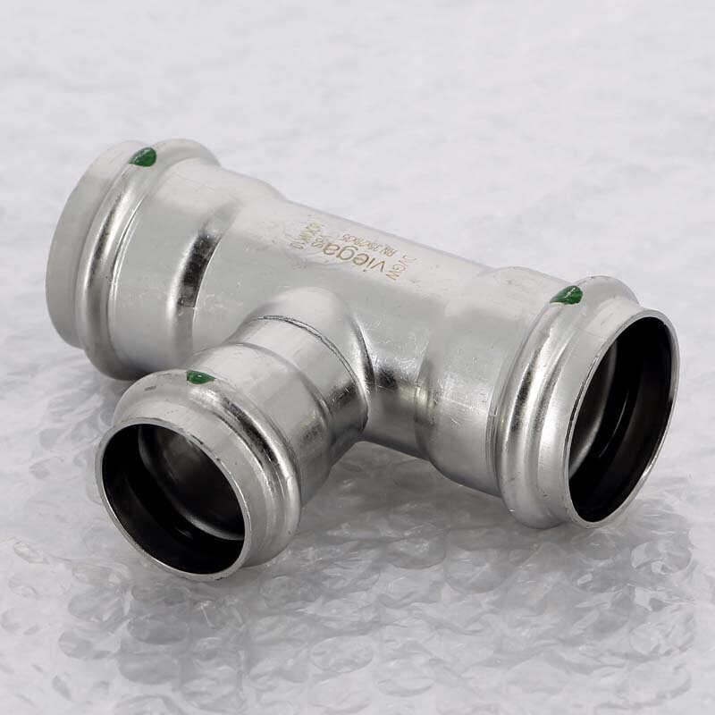 Тройник пресс нержавеющая сталь Sanpress Inox VIEGA 35x28x35