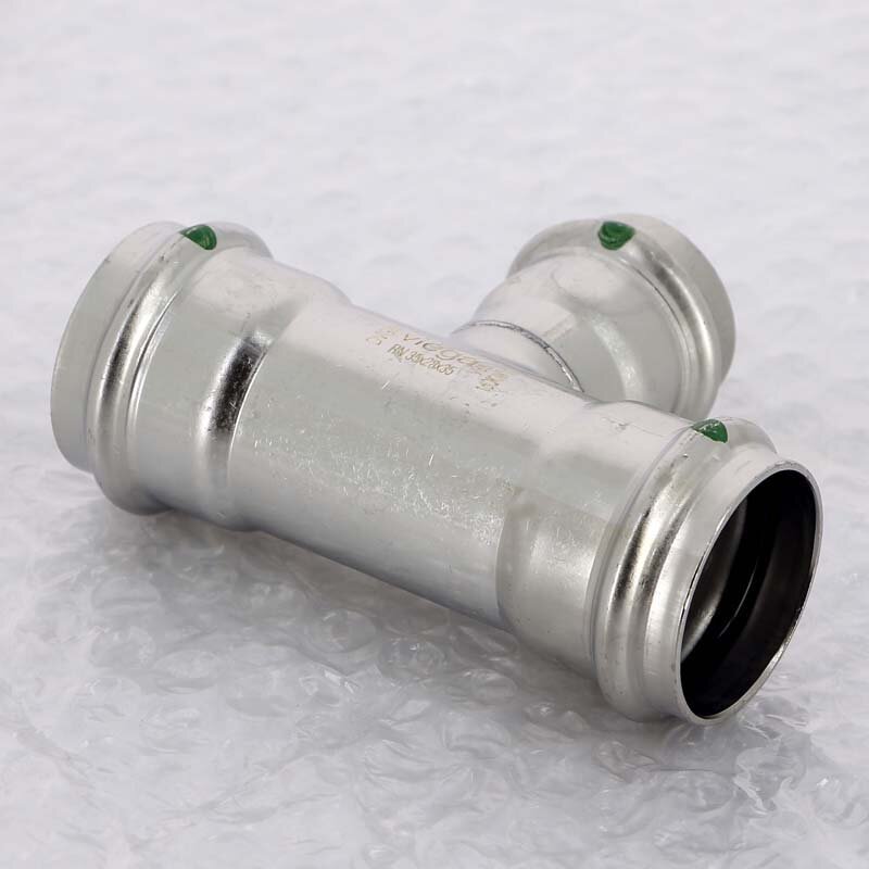 Тройник пресс нержавеющая сталь Sanpress Inox VIEGA 35x28x35
