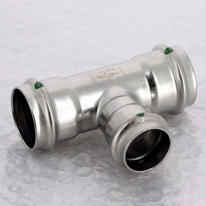Тройник пресс нержавеющая сталь Sanpress Inox VIEGA 35x28x35